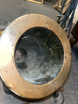Lot 336 - A George III brass mortar by Jan Verbruggen