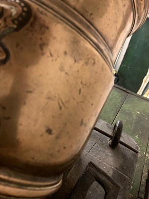 Lot 336 - A George III brass mortar by Jan Verbruggen
