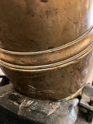 Lot 336 - A George III brass mortar by Jan Verbruggen
