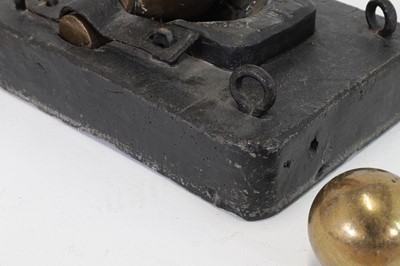 Lot 336 - A George III brass mortar by Jan Verbruggen