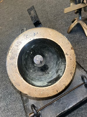 Lot 336 - A George III brass mortar by Jan Verbruggen
