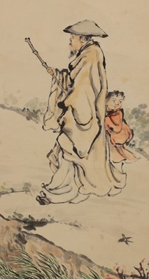 Lot 285 - A Chinese hanging scroll