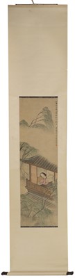Lot 284 - A Chinese hanging scroll