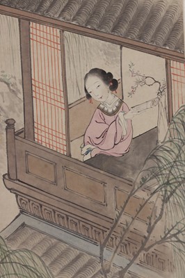 Lot 284 - A Chinese hanging scroll