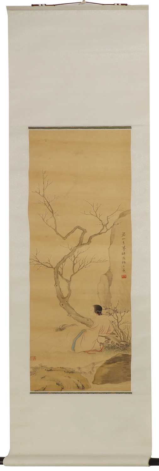 Lot 281 - A Chinese hanging scroll
