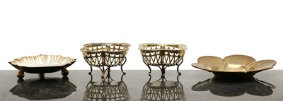 Lot 26 - A pair of silver bon bon dishes