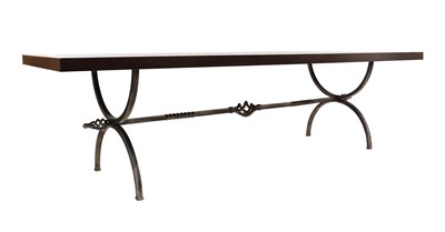 Lot 608 - A large contemporary dining table