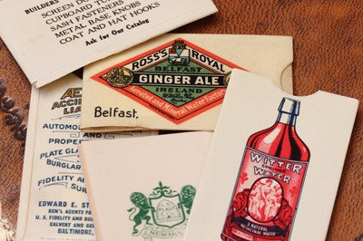 Lot 158 - A group of four American advertising celluloid stamp books