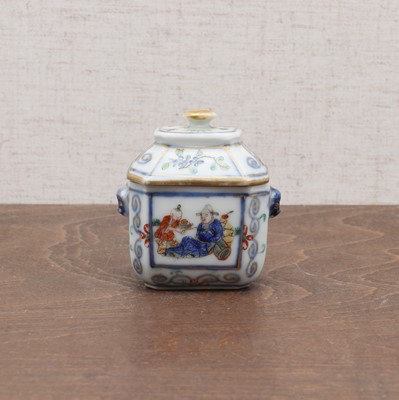 Lot 117 - A Chinese famille rose box and cover