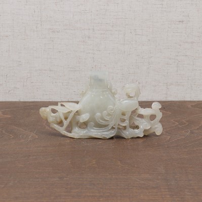 Lot 218 - A Chinese jade group