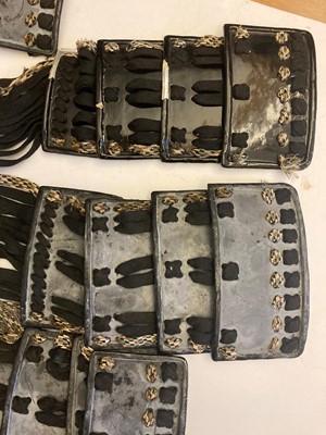 Lot 116 - A collection of Japanese armour parts
