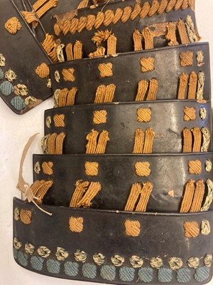 Lot 116 - A collection of Japanese armour parts
