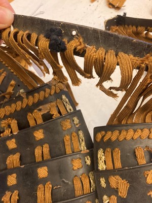 Lot 116 - A collection of Japanese armour parts