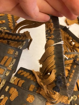 Lot 116 - A collection of Japanese armour parts