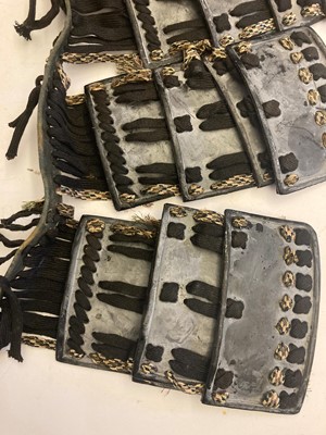 Lot 116 - A collection of Japanese armour parts
