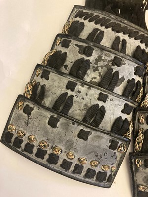 Lot 116 - A collection of Japanese armour parts