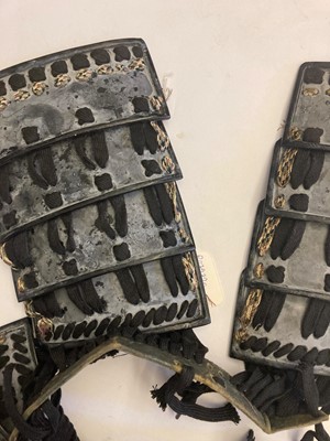 Lot 116 - A collection of Japanese armour parts