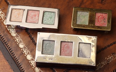 Lot 82 - A group of three stamp boxes