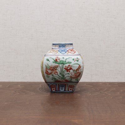 Lot 45 - A Chinese wucai jar