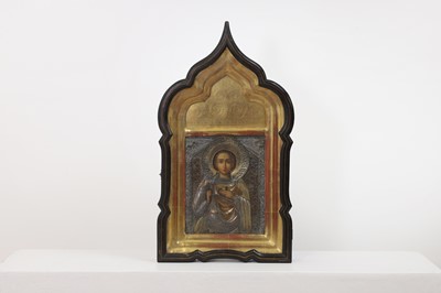 Lot 584 - An icon of St Demetrius