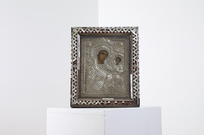 Lot 585 - An icon of the Mother of God