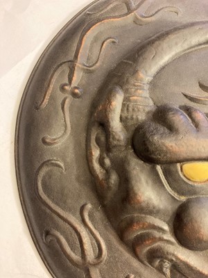 Lot 105 - A Japanese shield or plaque