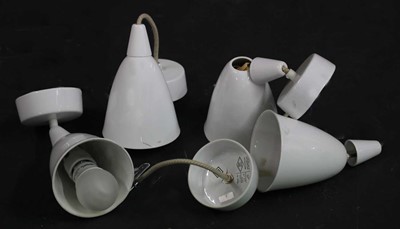 Lot 647 - A set of four 'model 193N' BTC Original hanging pendant lights