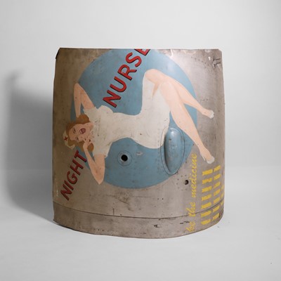 Lot 204 - A 1980s painted fighter-aeroplane jet-engine cowling