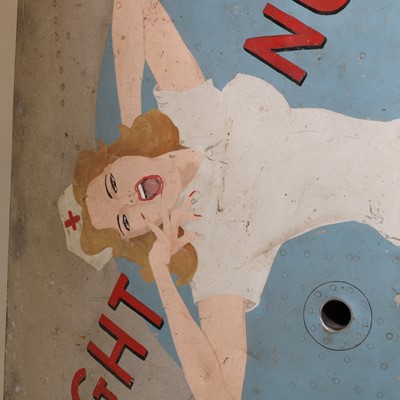Lot 204 - A 1980s painted fighter-aeroplane jet-engine cowling