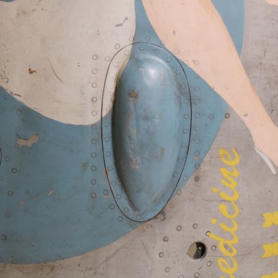 Lot 204 - A 1980s painted fighter-aeroplane jet-engine cowling