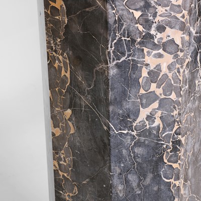 Lot 78 - A Marmo Portoro marble octagonal pedestal column