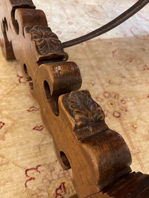 Lot 173 - A fruitwood side table