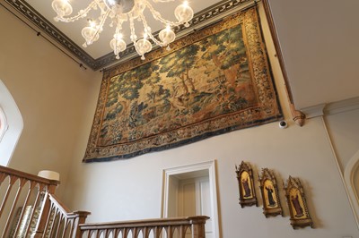 Lot 184 - An Aubusson verdure tapestry