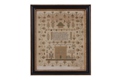 Lot 190 - A large needlework sampler