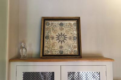 Lot 183 - A silk embroidered ecclesiastical panel