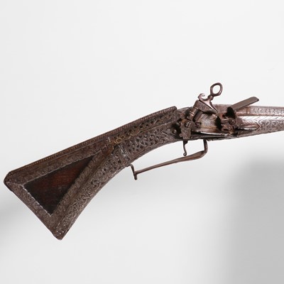 Lot 199 - A 38-bore Sardinian Miquelet lock gun