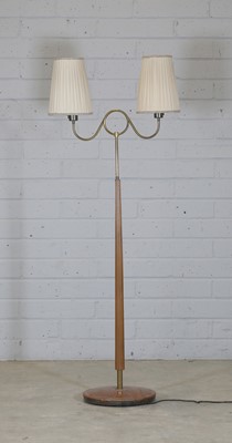 Lot 455 - A Swedish twin-branch standard lamp