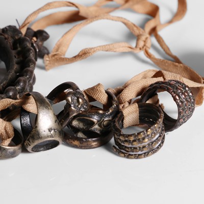 Lot 61 - A group of objects found inside a Ganges crocodile