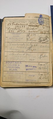 Lot 299 - A 'Continuous Certificate of Discharge' for Charles Green