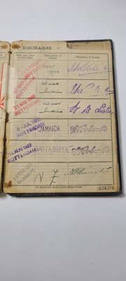 Lot 299 - A 'Continuous Certificate of Discharge' for Charles Green