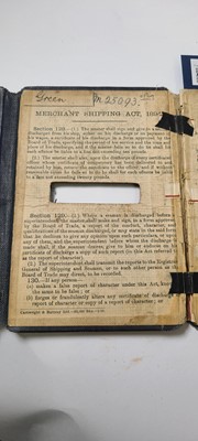 Lot 299 - A 'Continuous Certificate of Discharge' for Charles Green
