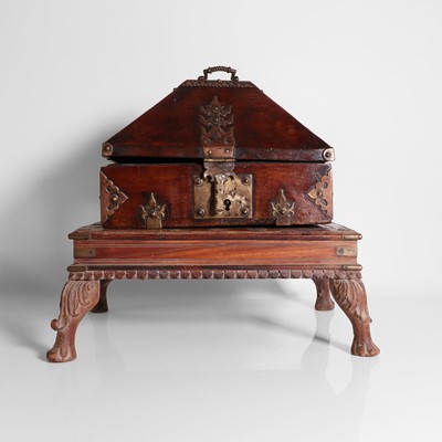 Lot 140 - A hardwood Nettur Petti or jewellery box