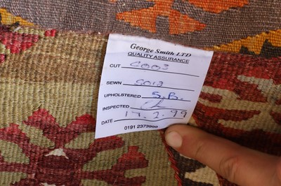 Lot 7 - A kilim-upholstered Knole sofa by George Smith