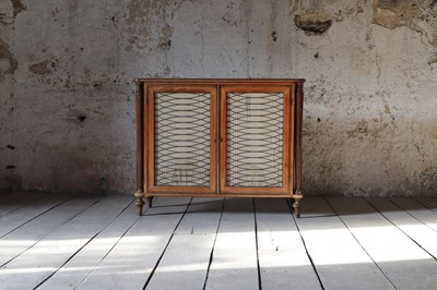 Lot 4 - A Regency satinwood side cabinet