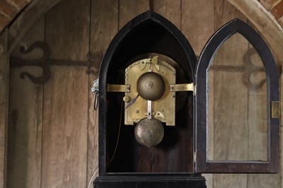 Lot 3 - A Regency ebonised table clock