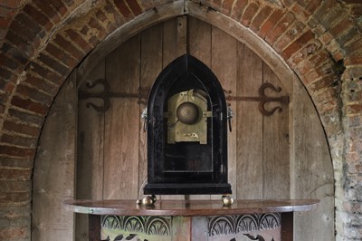 Lot 3 - A Regency ebonised table clock