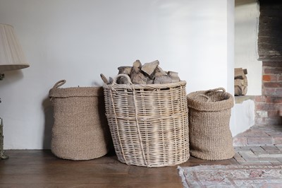 Lot 24 - A group of three log or storage baskets