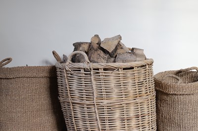 Lot 24 - A group of three log or storage baskets