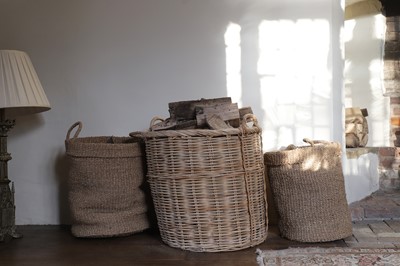 Lot 24 - A group of three log or storage baskets