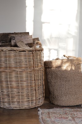 Lot 24 - A group of three log or storage baskets